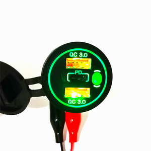 <span class=keywords><strong>Prise</strong></span> <span class=keywords><strong>USB</strong></span> <span class=keywords><strong>C</strong></span> 12V double port PD3.0 et <span class=keywords><strong>prise</strong></span> de chargeur <span class=keywords><strong>USB</strong></span> de voiture PD18W Quick Charge <span class=keywords><strong>3</strong></span>.0 - Product Image 1