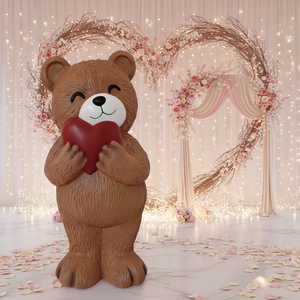 Luminous Teddy Bear Love Dolls Glowing <b>Animal</b> <b>Plastic</b> Dolls Custom <b>Animal</b> Valentine's PP Blow Molding Decorations - Product Image 4