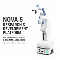 Robot mobile collaboratif industriel Nova5kg AGV avec bras robotisé à 6 axes pour l'automatisation d'usine intelligente, préhension et placement