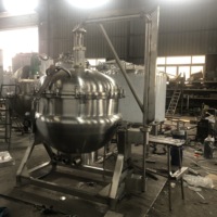 Huashang Custom RVS Jacket Kettle Mengketel met GAS Verwarming Circulatiesysteem Jacket Kettle