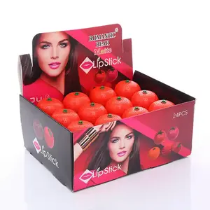 Venta caliente naranja forma de bola bálsamo labial impermeable humedad Bola de bálsamo labial - Product Image 1