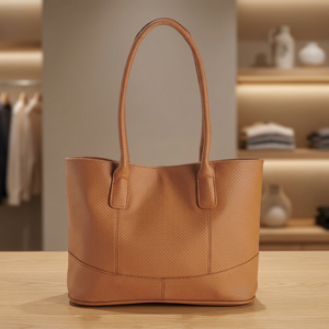 Approvisionnement direct d'usine BS INTERNATIONAL Sacs à main pour femmes en cuir véritable avec fermeture éclair, imperméables, légers, portables, à double sangle - Product Image 3