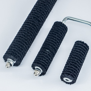Customized Roller <b>Brushes</b> Black Bristle 45mm Length Chemical Fiber Circular Shape For Painting Building Materials Tool <b>Brush</b> - Product Image 1