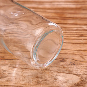 200 375 500ml Botella de vidrio transparente redonda vacía Bebidas alcohólicas Botellas de vidrio Tapón de rosca de aluminio con anillo de corte - Product Image 3