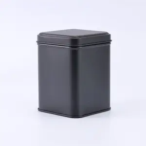 70x70x98mm Square Tea Tin Box Custom Square Metal Box