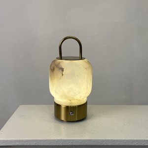 Natural Marble <b>Lamp</b> Portable Touch Control Stepless Dimming <b>Wireless</b> Bedside Ambient Light Led Table <b>Lamp</b> - Product Image 2