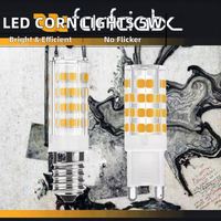 Luces LED tipo maíz G9 E14 SMD de 6W AC220V sin parpadeo, reemplazo de bombilla halógena para lámpara turca, uso residencial