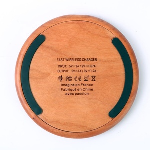 ไม้ไผ่วอลนัท15W เครื่องชาร์จโทรศัพท์ไร้สายสำ<span class=keywords><strong>ห</strong></span>รับ iPhone และ Samsung - Product Image 6