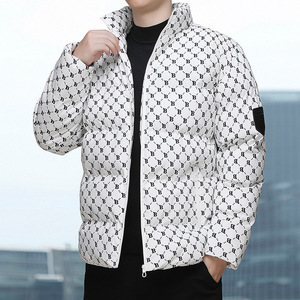 Veste matelassée en coton pour <span class=keywords><strong>homme</strong></span>, automne-<span class=keywords><strong>hiver</strong></span> 2025, nouvelle mode, design lettre B, épaisse, chaude, fermeture éclair sur le devant, veste de <span class=keywords><strong>costume</strong></span> - Product Image 1
