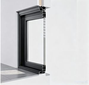 Porte à battant extérieur à rupture de pont thermique australienne TM-100, cadre en aluminium insonorisé pour salle de bain, cuisine, hôtel - Product Image 6