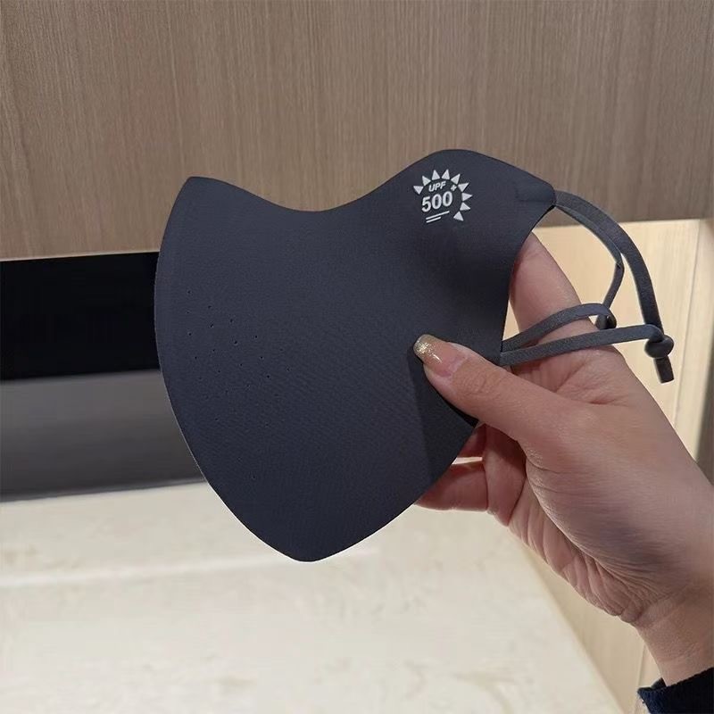 หน้ากากผ้าไหมน้ำแข็งแบบคล้องหู [สีชมพู]