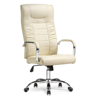 Chaise de bureau confortable à dossier haut de luxe chaise de bureau en cuir chaise de bureau moderne et confortable de PDG pivotante