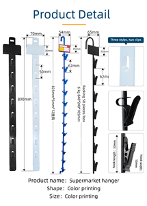 Siêu Thị Kim Loại <span class=keywords><strong>Clip</strong></span> Dải Bán Hàng Hiển Thị Treo Nhựa <span class=keywords><strong>Chip</strong></span> Hiển Thị Giá Bán Lẻ Hiển Thị Dải Cho Đồ Ăn Nhẹ - Product Image 2