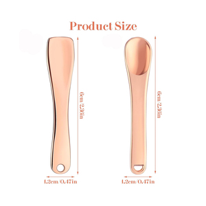 Aplicador de rodillo para crema de ojos, cuchara facial, espátula de cuchara cosmética de Metal de acero <span class=keywords><strong>inoxidable</strong></span> - Product Image 5