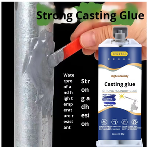 Pegamento de soldadura epoxi de doble componente resistente a altas temperaturas genuino embalaje de reparación de tanque de aceite de radiador de Metal de hierro fundido fuerte - Product Image 6