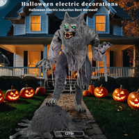 Nouveauté Halloween : Grand loup-garou effrayant électrique pour la décoration de maison hantée