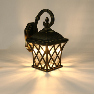 Hiện đại vườn LED Tường Ngoài Trời ánh sáng lịch thi đấu Trung Quốc bên ngoài đèn đen cổ điển Tường Đèn lồng đèn - Product Image 3