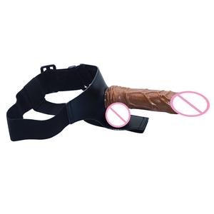 Consoladores realistas suaves de simulación Lala de dos cabezas con pene doble sólido lésbico - Product Image 4