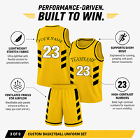 Ensemble Maillot et Short de Basketball Personnalisé Imprimé Premium Léger pour Hommes – Respirant, DryFit, Extensible, Sublimation – Adultes Clubs