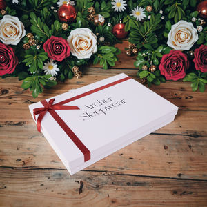 맞춤형 럭셔리 화이트 판지 종이 포장 이동식 뚜껑 단단한 잠옷 의류 선물 상자 리본 - Product Image 5