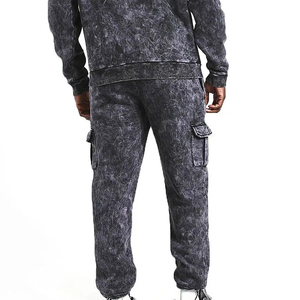 Survêtement d'hiver décontracté délavé à l'acide Logo Meilleur fabricant survêtements d'hiver pour hommes Survêtements hommes Couleur unie - Product Image 6