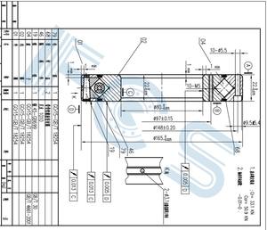 P4 P2 P5 поворотный подшипник 80 мм CRBF8022AUU скрещенный роликовый подшипник RU124G RU124X поворотный подшипник - Product Image 2