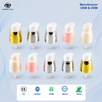 Pompe à ressort externe 18/410, doseur 0,25 ml, pompe de luxe pour fond de teint, pompe cosmétique électroplaquée pour lotion, vente en gros de produits de soin.