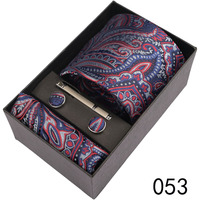Cravate pour homme de 9 cm de largeur, cravate rayée, cravate en jacquard à motifs paisley, cravate personnalisée, ensemble de pochette de costume