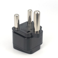 Adaptateur universel de prise AU/UK/EU/US vers Afrique du Sud WD-010L 250V 15A ABS avec 3 prises et certification CE