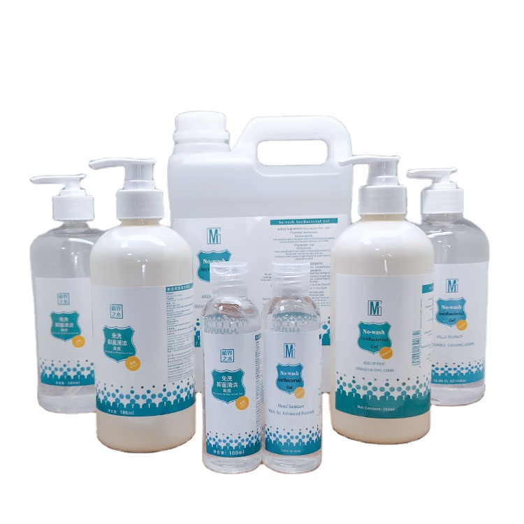 Частная Этикетка OEM 300 мл 500 мл 1000 мл жидкий Дезинфицирующий Гель для рук антибактериальный без промывки 75% спиртовой этанол дезинфицирующее средство для рук спрей