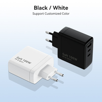 Bloc chargeur USB C compact 100W GaN, charge rapide PD 100W, charge super rapide pour ordinateur portable