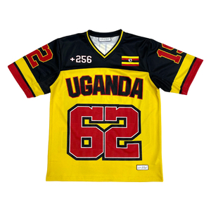 Maillot de football américain personnalisé surdimensionné en polyester respirant, coupe courte et ample pour jeunes et hommes - Product Image 2