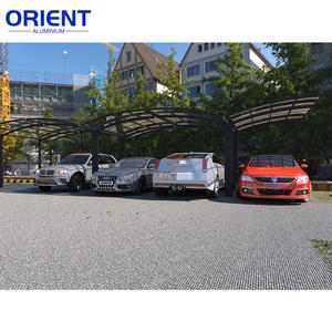 6x3m garage préfabriqué luxe <span class=keywords><strong>2</strong></span> poteaux étanche port de voiture <span class=keywords><strong>alu</strong></span> parking aus porte en aluminium japonais abri d'auto à pente unique - Product Image 6