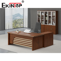 Ekintop Vente directement de l'usine Bureau moderne Directeur général Table de direction en bois de luxe en marbre Mobilier de bureau
