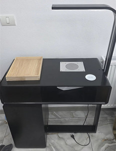 Juego de Mesa de Manicura Moderno y Minimalista con Superficie de Cuero PU y Colector de Polvo para Uso Comercial - Product Image 2