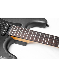 Intelligent Electric Guitar with Built-in Tone Effects Metallic Black Electric Guitar Real Musical Instrument with High Quality