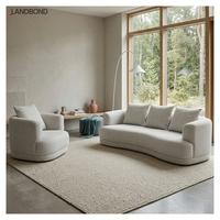 Canapé modulaire en tissu pour OEM, ensemble de 3 places, idéal pour villa, salon, appartement, canapé moderne