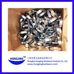 Abrazadera de manguera de engranaje helicoidal de acero inoxidable de gran oferta, abrazaderas de manguera de soldadura de tornillo fuerte tipo T de resorte de 80-90mm - Product Image 6