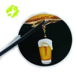 Ronde Siliconen Voor Drink Cup Mat Zacht Pvc Rubber Coaster Bar Bier Custom Coaster