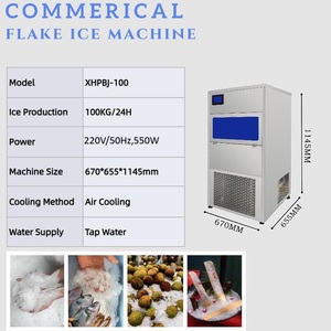 Máquina de Hielo en Escamas de 100 Kg/24 h a Precio de Fábrica para Pesca, Hormigón <span class=keywords><strong>y</strong></span> Panadería con Certificación ISO/CE - Product Image 2