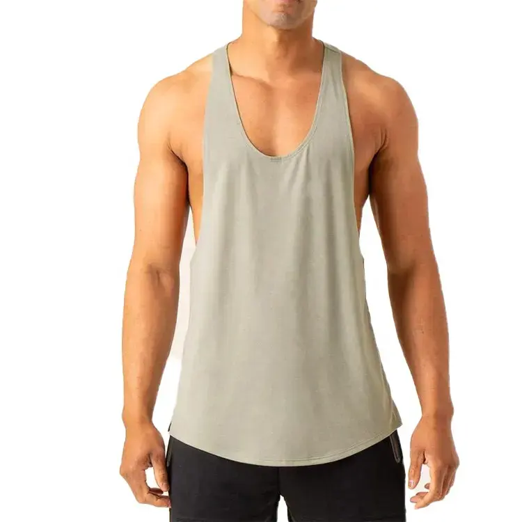 Muscle Workout Gym Relaxed Men canotta Soft Cotton poliestere canotte allenamento muscolare palestra Relaxed Men Tank Top