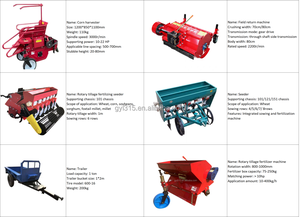 Mini Trattore <span class=keywords><strong>Diesel</strong></span> Multifunzionale con Aratro Scavallatore e Coltivatori a Mano Agricoli per Rincalzatura e Aratura - Product Image 4