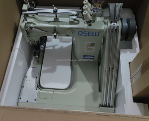 QS-928D-PS DIRECT DRIVE THREE NEEDLES FEED OFF the ARM MACHINE WITH <b>GEAR</b> <b>BOX</b> for JEANS - Product Image 4