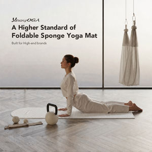 YEWAYOGA Éponge écologique de 10 mm d'épaisseur, tissu de haute qualité non premium, logo personnalisé, fournisseur en gros YW-FS High R - Product Image 3
