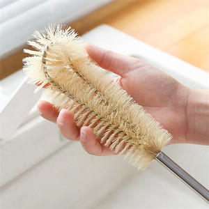 Brosse à tasses à manche en bois, brosse de nettoyage de bouteilles à long manche en nylon pour la cuisine, le verre et les thermos - Product Image 3