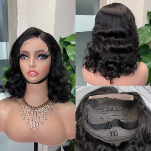 Cola suelta <span class=keywords><strong>Wace</strong></span> 5*5 peluca con malla frontal transparente Color Natural 18 pulgadas cabello humano 100% peluca con malla frontal recta suelta - Product Image 6