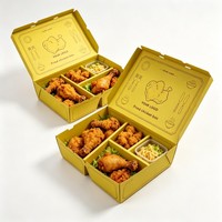 Boîtes d'emballage pour la restauration rapide à emporter, emballages en carton, boîtes en papier, carton blanc/papier kraft, boîte à poulet frit