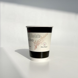 Stand up <span class=keywords><strong>100</strong></span>% prix d'usine gobelet en papier de revêtement interne de qualité alimentaire avec manchons de couvercle étanches pour café chaud boisson froide - Product Image 3