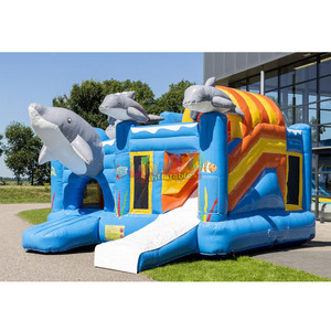 Tobogán Inflable de Grado Comercial, Castillo Inflable, Circuito de Obstáculos, Brincolín Inflable, Combo de Crayones, Casa de Brinco - Product Image 3