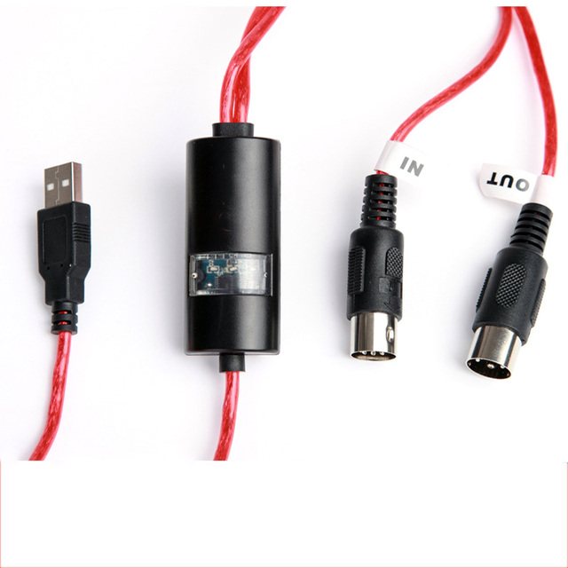UFRIEND Factory OEM DIN 5 Pin USB a 2.0 to MIDI Music Editing Cable PVC+ Copper CE/FCC/MFi Certified Charging & Data Transfer
